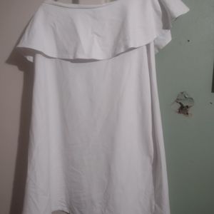 Susana Monaco white strapless dress